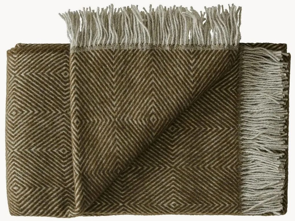 Coperta in lana con frange Livø