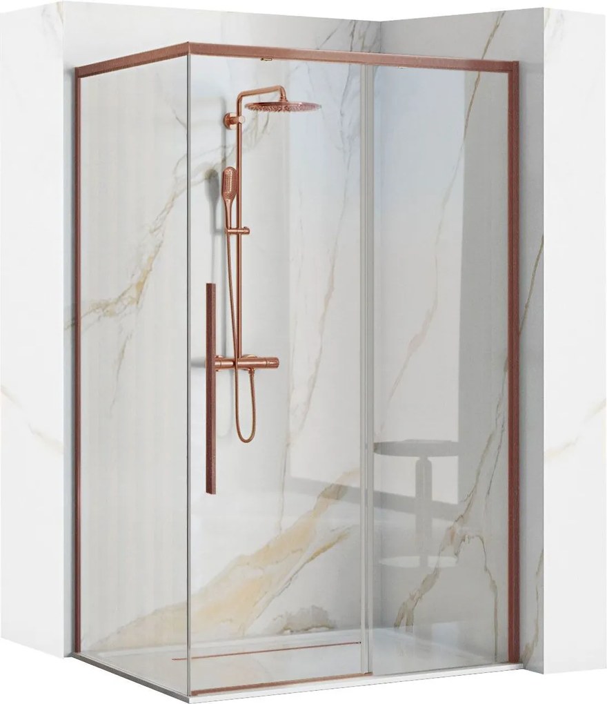 Cabina doccia SOLAR Copper Brush 120x90