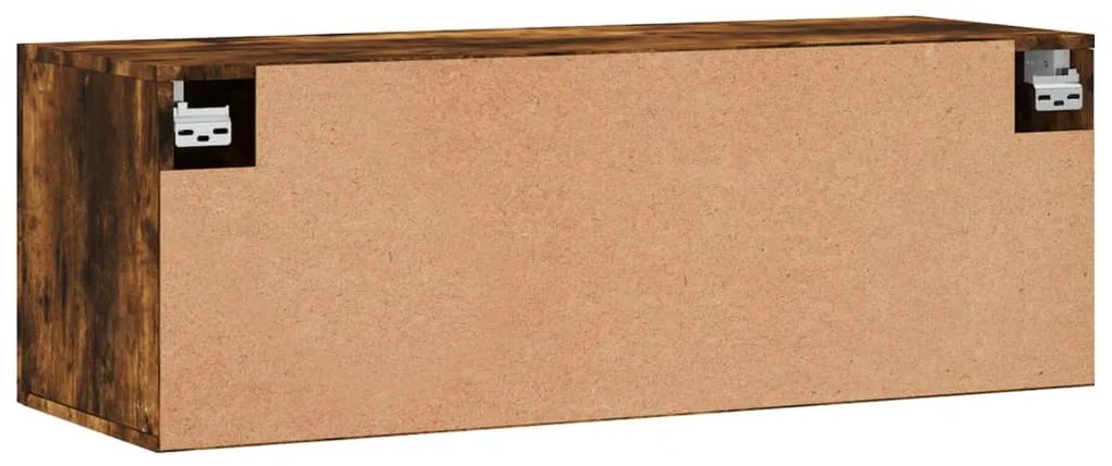 Mobile a Parete Rovere Fumo 100x36,5x35 cm in Legno Multistrato