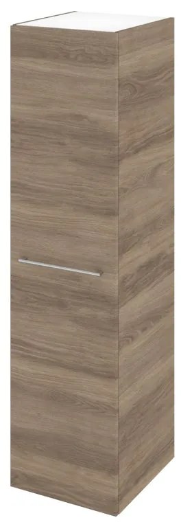 Colonna per mobile bagno Remix 1 anta P 33 x L 45 x H 173 cm rovere havana