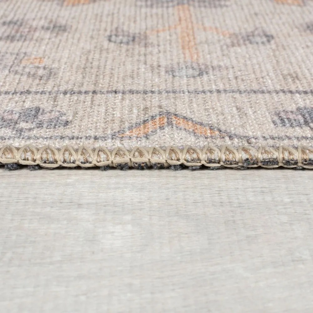 Tappeto color crema lavabile 152x230 cm Teo Traditional – Flair Rugs