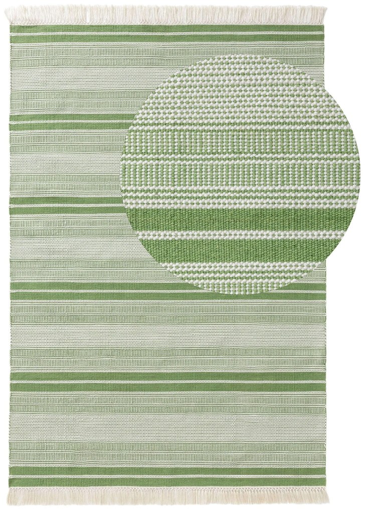 benuta Nest Tappeto per interno ed esterno Siena Verde 160x230 cm - Tappeto outdoor per balcone, terrazzo e giardino