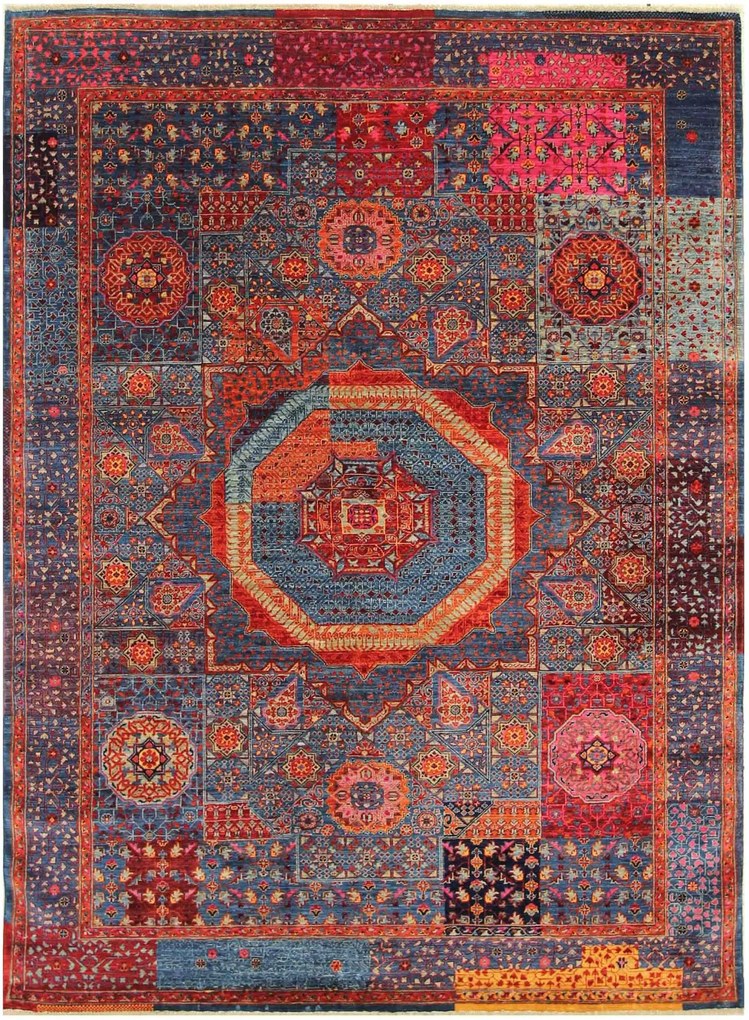Mamluk Tappeto orientale 240 x 170 Blu (Pakistan) Annodato A Mano