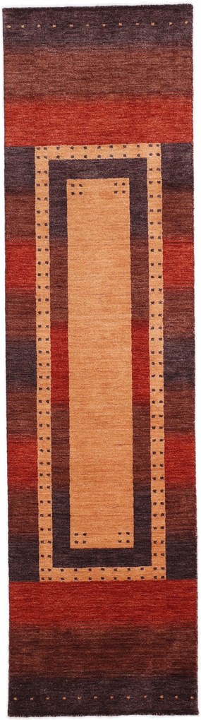Loribaft Tappeto 80 x 300 (Indian) Annodato A Mano