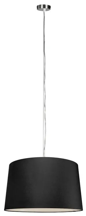 Lampada a sospensione moderna in acciaio con paralume 45 cm nero - Cappo 1