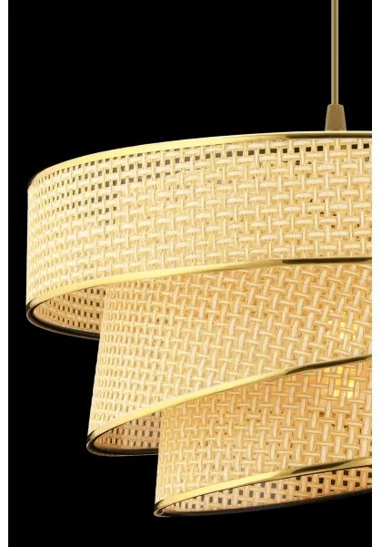 Lampada a sospensione con cavo COUPER 1xE27/60W/230V beige/oro