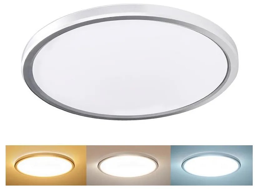 Solight WO825-LED Plafoniera da bagno ACATE 18W/230V 3000/4000/6000K Ø 22 cm IP54