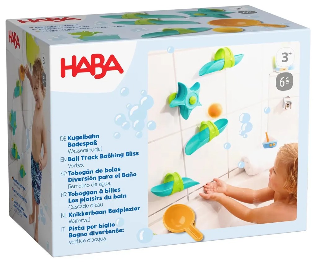 Pista per biglie da bagno - mulino ad acqua