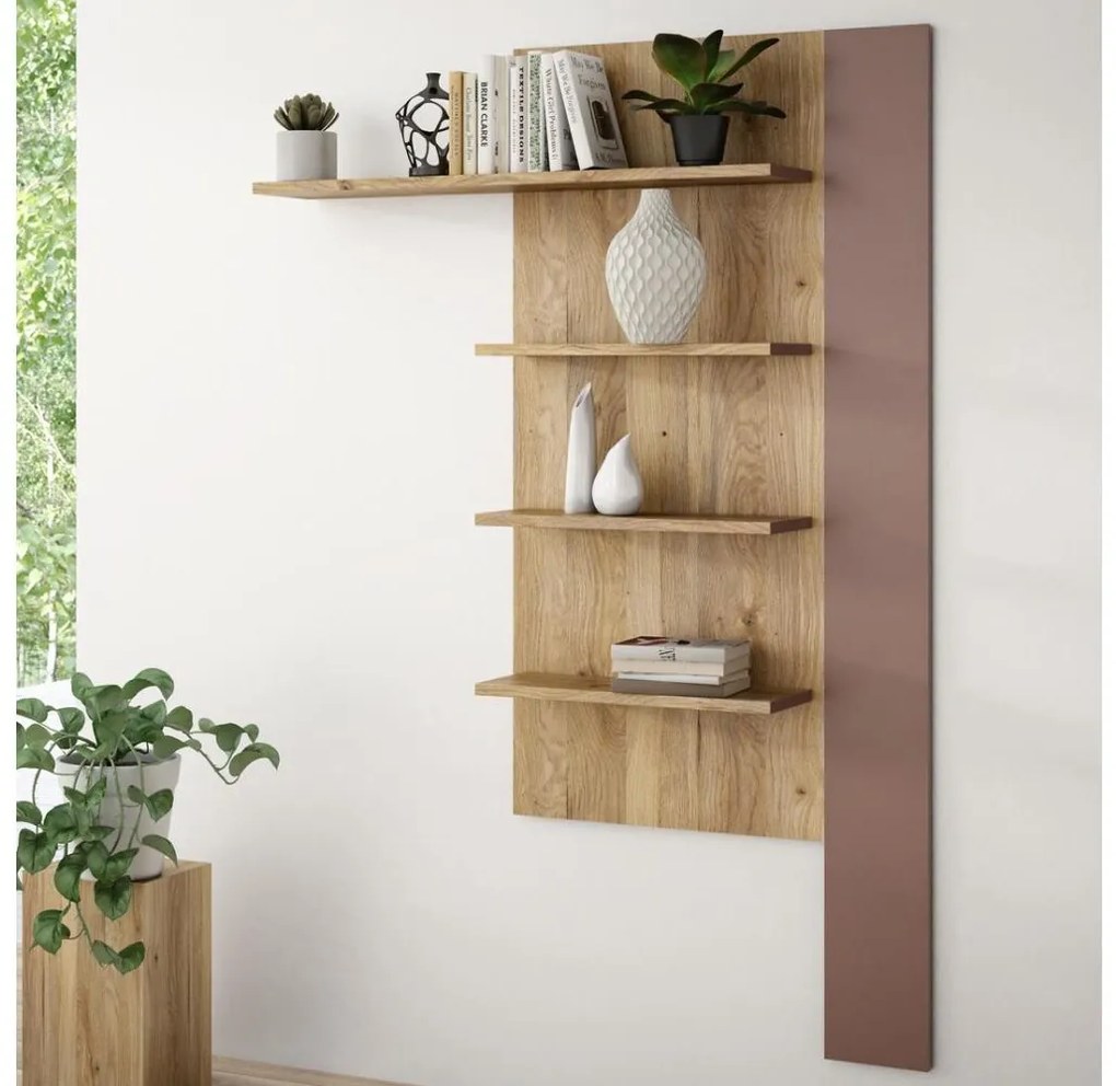 Mensola da parete INAR rovere/marrone