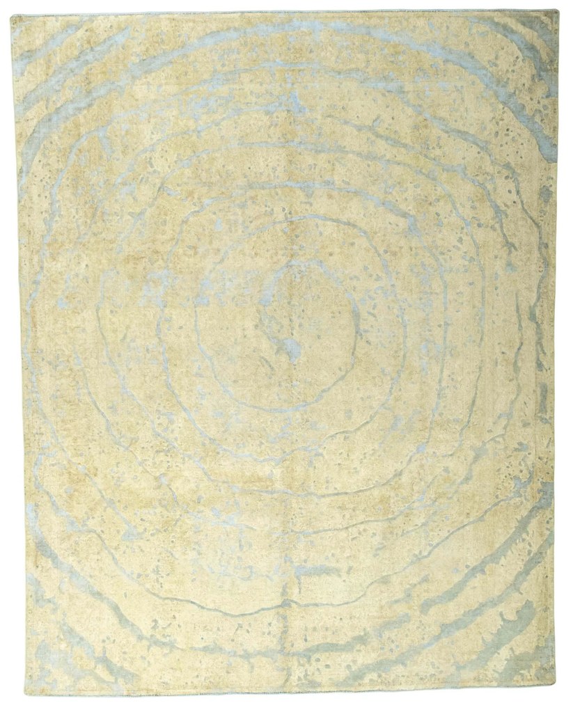 Tabriz Tappeto persiano 370x290 Beige (Iran) Annodato A Mano