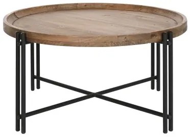 Tavolino da Caffè Home ESPRIT Legno Metallo 90 x 90 x 45 cm