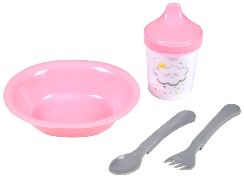Set da pranzo per bambini in plastica 4 pz Cloud – Bébé Douceur