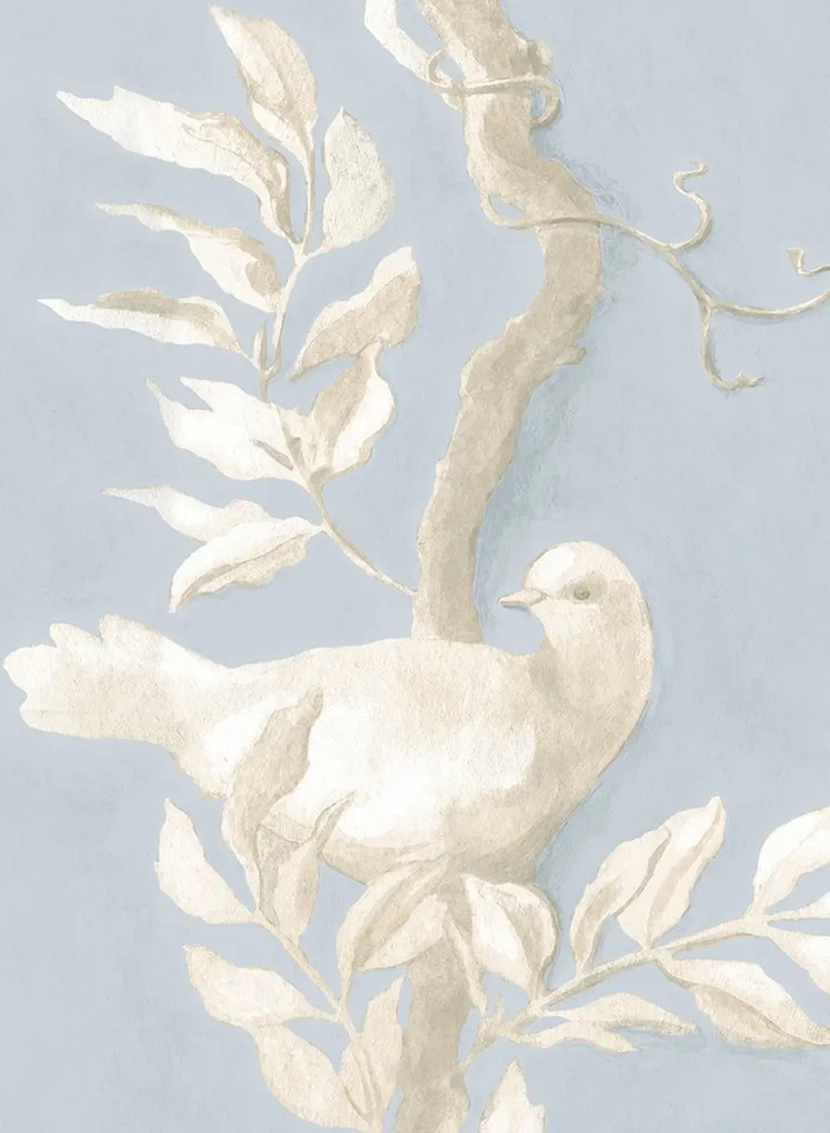 Lewis & Wood Carta da parati Doves - Summer Blue