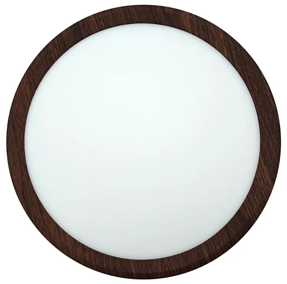 Plafoniera LED 18W/230V 3000/4000/6500K Ø 23 cm marrone