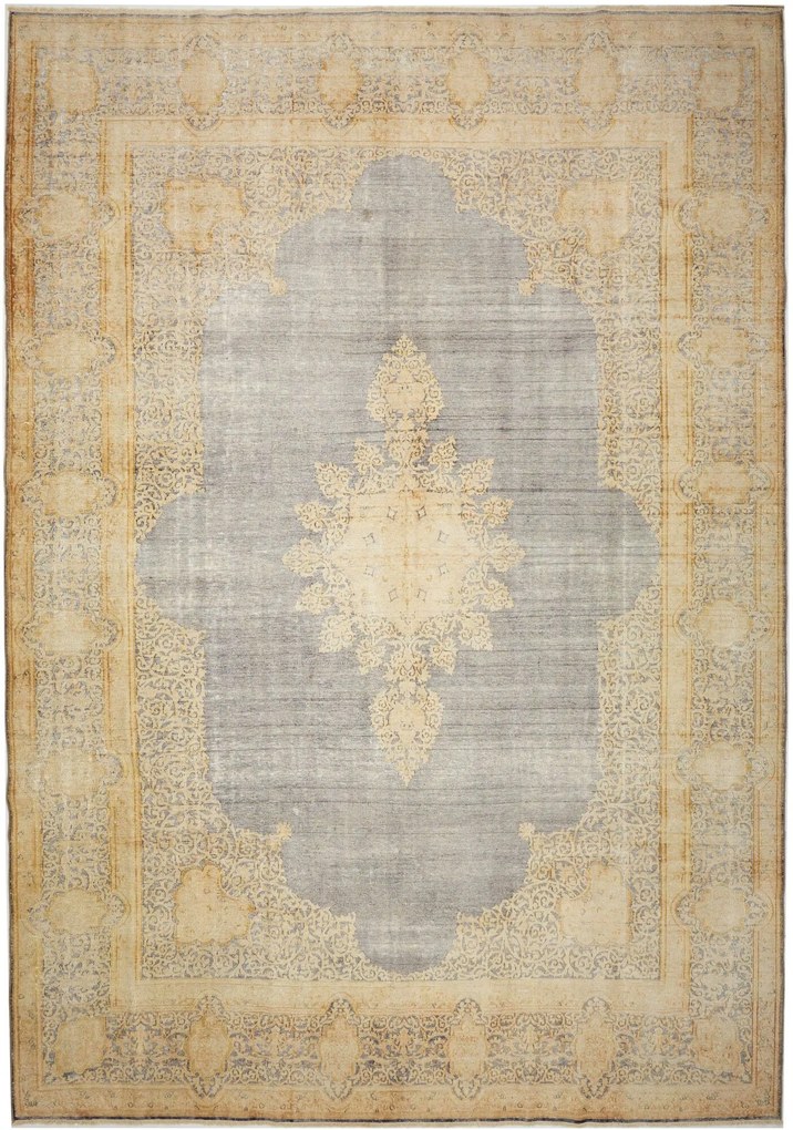 Vintage Tappeto 290 x 420 Blu (Iran) Annodato A Mano