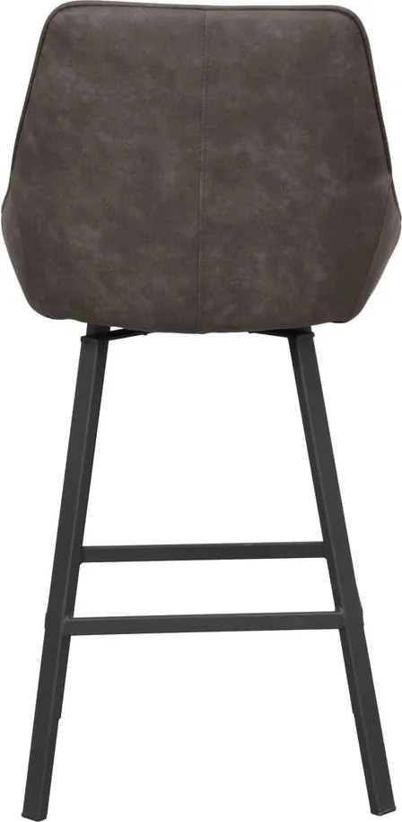 Sgabelli da bar grigi in set di 2 (altezza seduta 65 cm) Alison - Rowico