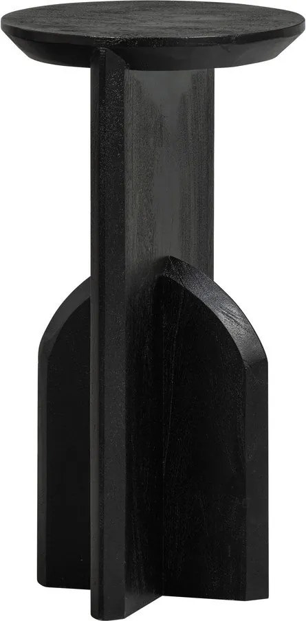 Tavolino rotondo in acacia massiccia ø 30 cm Kioni – WOOOD