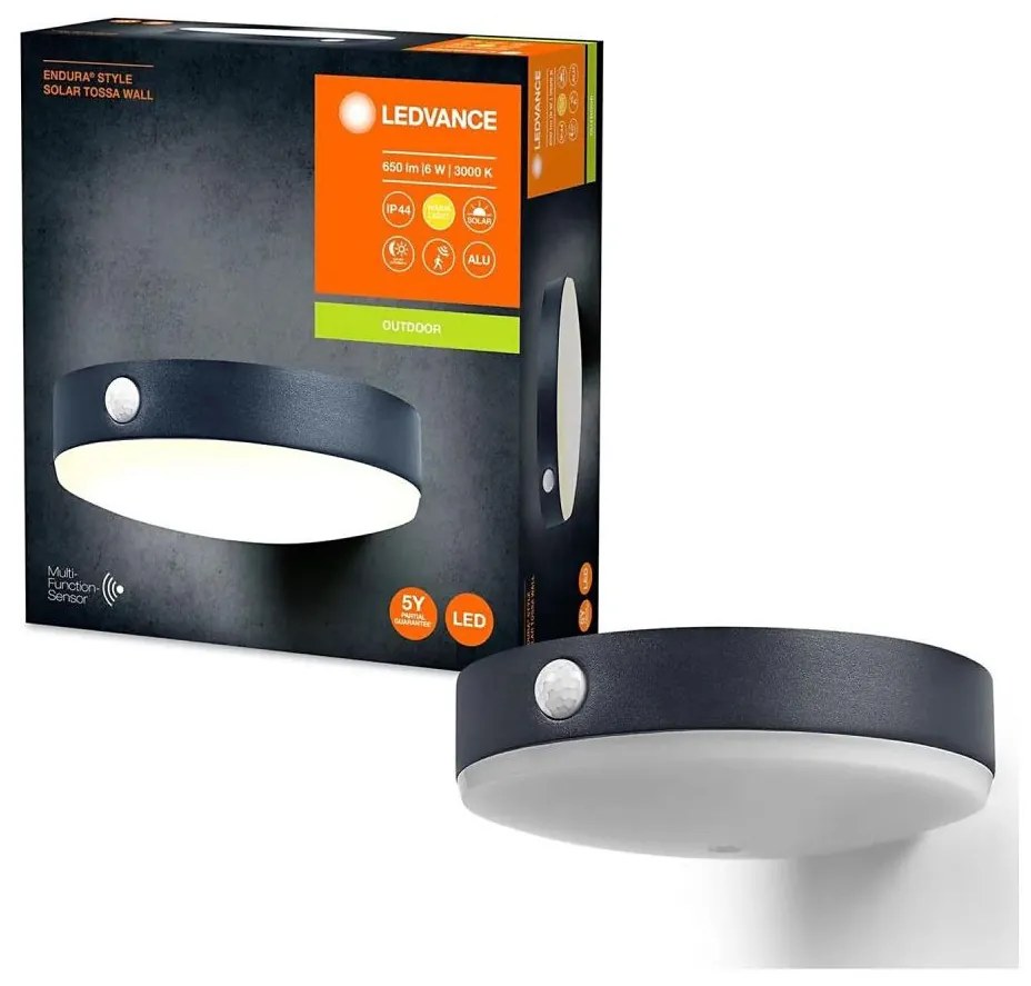 Ledvance ENDURA STYLE LED 6W 3,7V IP44 lampada solare da parete con sensore