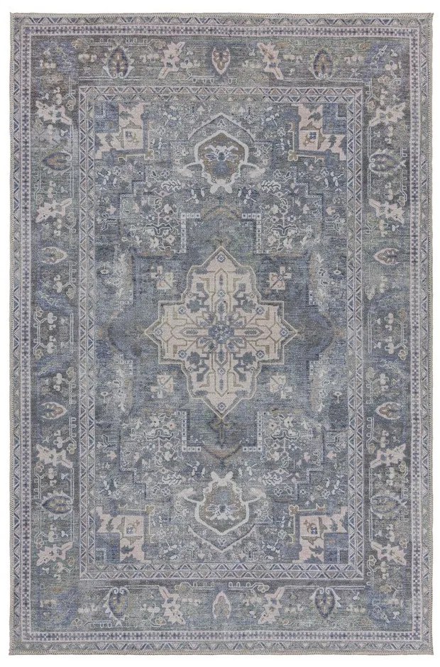 Tappeto lavabile verde con fibre riciclate 160x230 cm Windsor - Flair Rugs