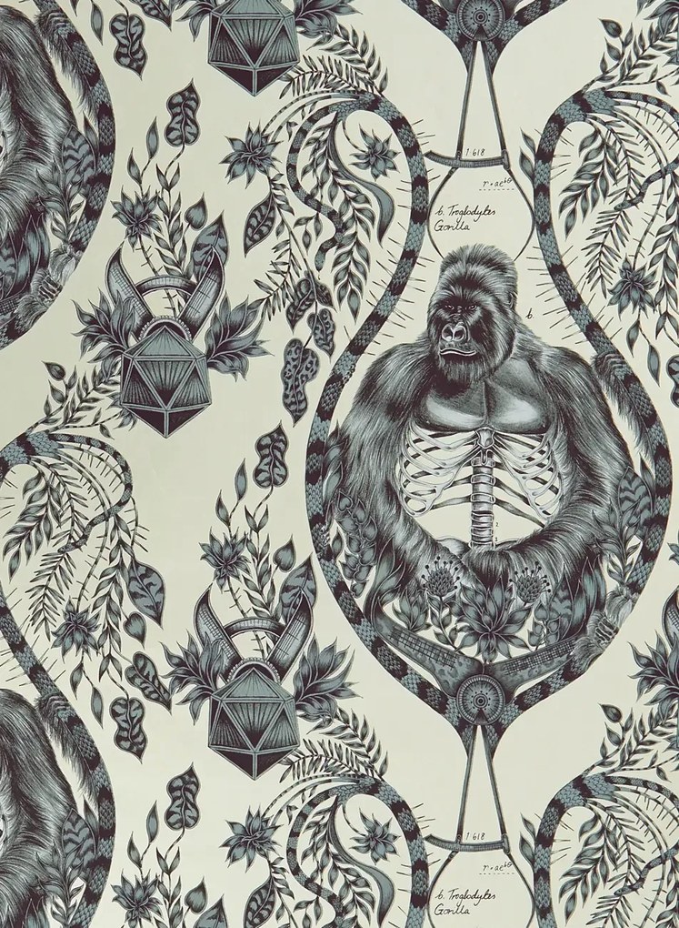 Clarke & Clarke Carta da parati Silverback - Gold