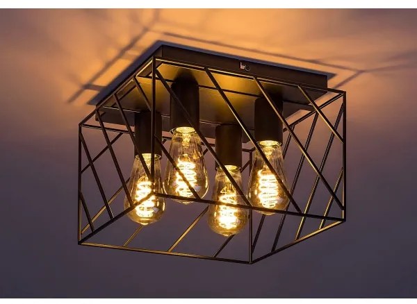 Rabalux 71027 - Lampada da soffitto BOROO 4xE27/25W/230V