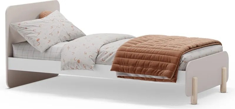 Letto per bambini in legno di pino crema 90x190 cm Nora - Marckeric