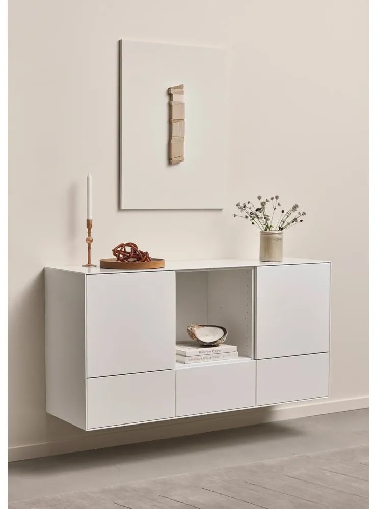 Cassettiera bassa sospesa bianca 135x68 cm Edge by Hammel - Hammel Furniture