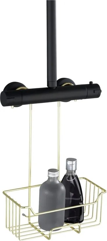 Mensola da bagno sospesa in acciaio inox color oro Milo - Wenko