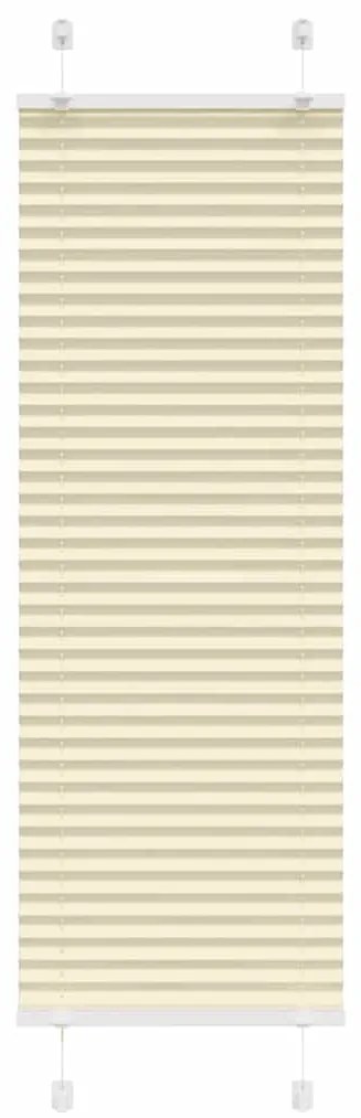Tenda Plissettata Crema 40x150 Cm Larghezza Tessuto 39,4 Cm /