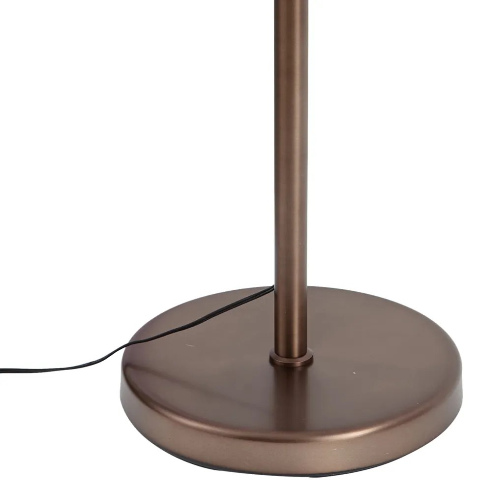 Lampada da terra di design bronzo scuro incl. LED con dimmer touch - Notia