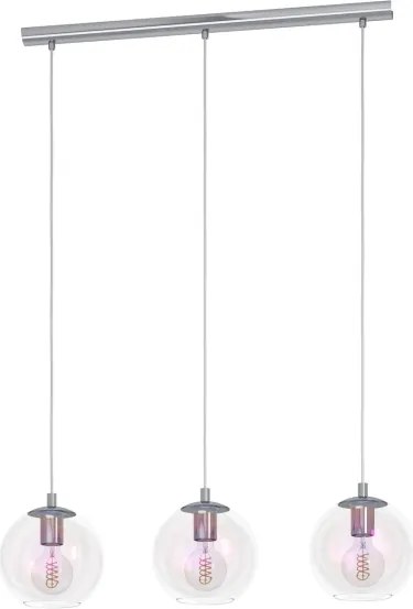Eglo 901919 - Lampadario a sospensione ARISCANI 3xE27/60W/230V cromo lucido