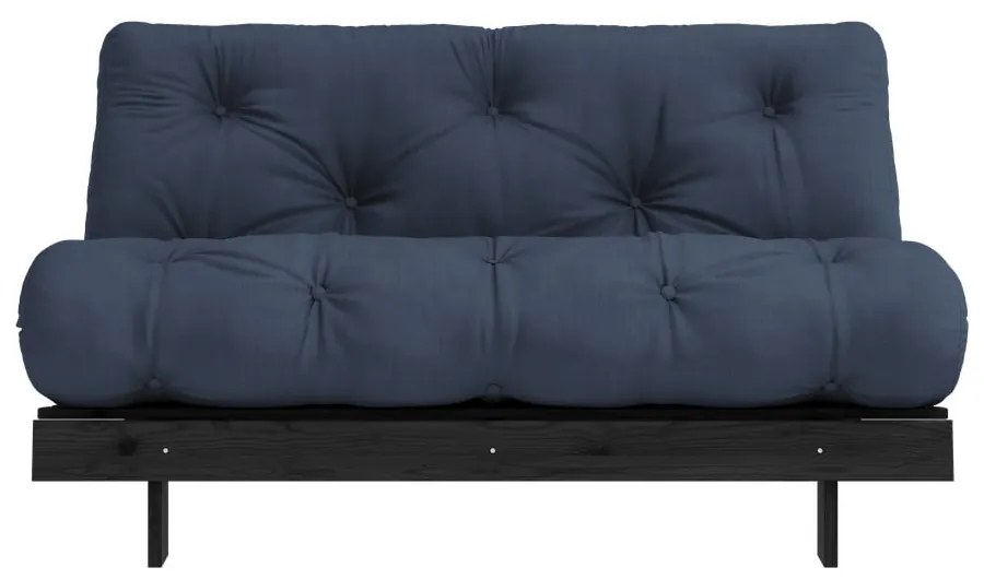 Divano letto blu scuro 140 cm Roots Black Night - Karup Design