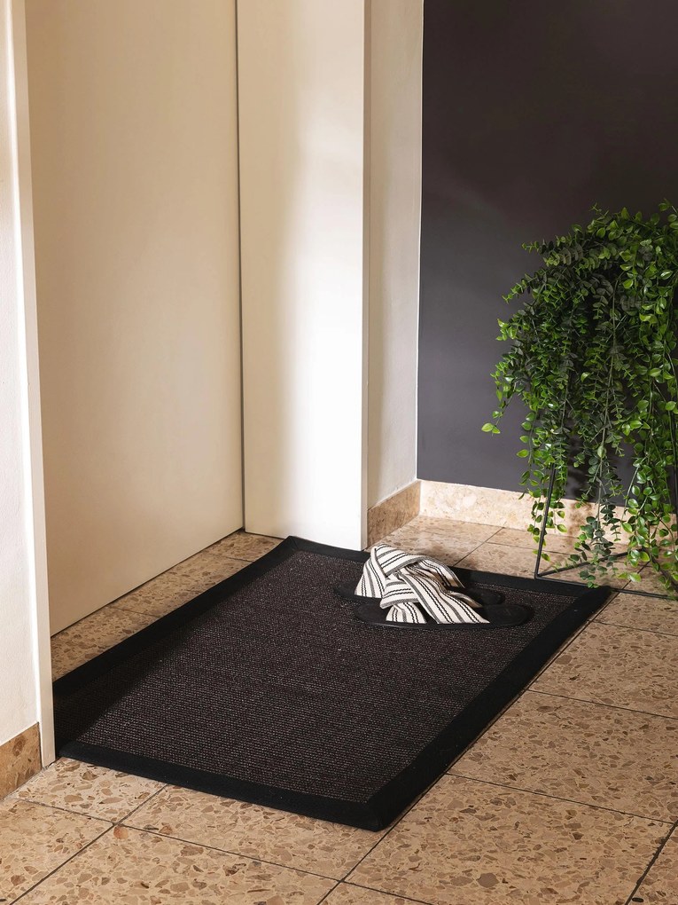 benuta Nest Tappetino Sana Nero 60x90 cm - Tappeto design moderno soggiorno