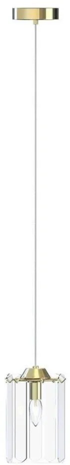 Zuma Line MD3523-1-EGN - Lampadario a sospensione con filo NIRA 1xE14/40W/230V oro