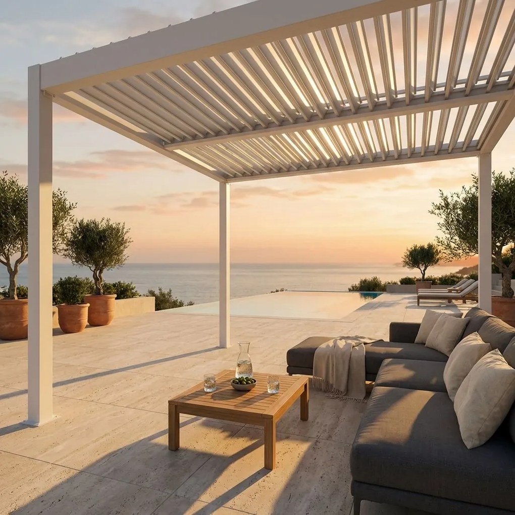 NIMBUS - pergola bioclimatica in alluminio 3x4