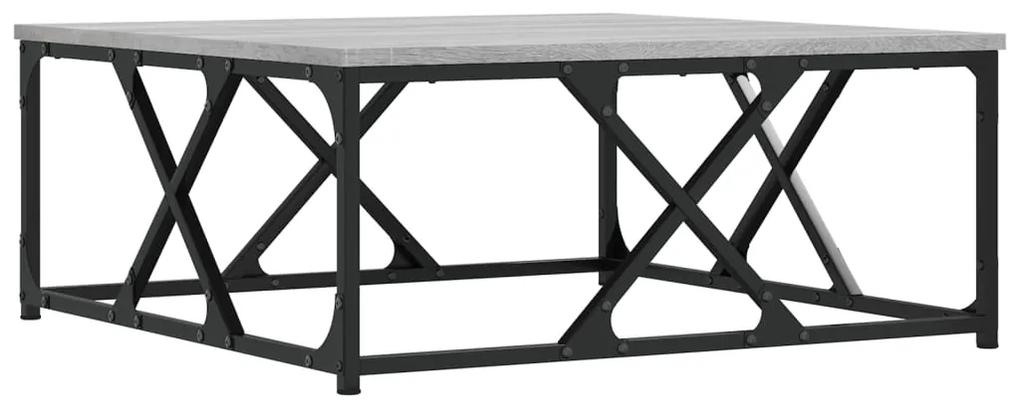 Tavolino da Salotto Grigio Sonoma 70x70x30 cm Legno Multistrato