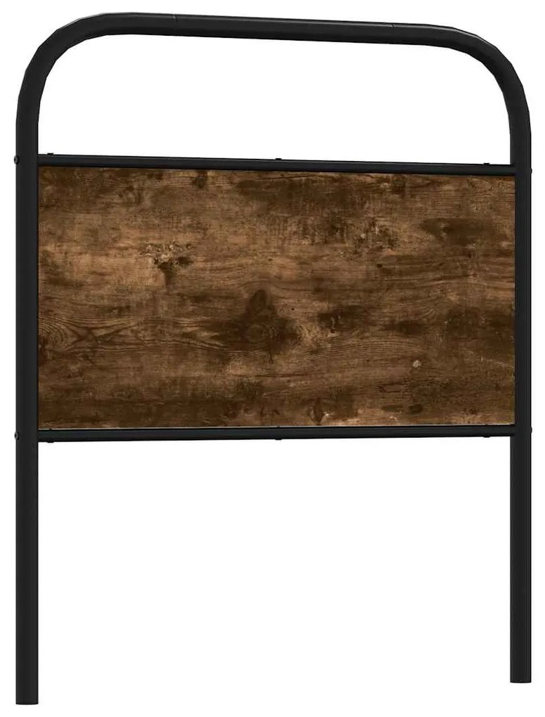 Testiera Rovere Fumo 80 Cm İn Acciaio E Legno Multistrato /