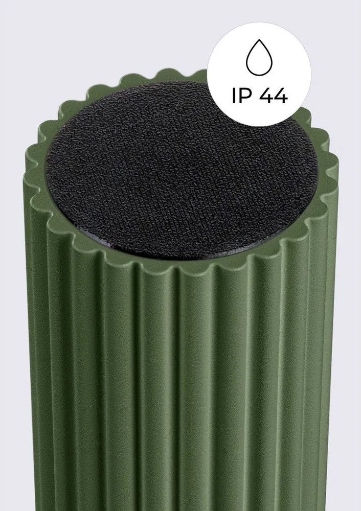 Plafoniera verde con paralume in vetro ø 12 cm Orbital – Sollux