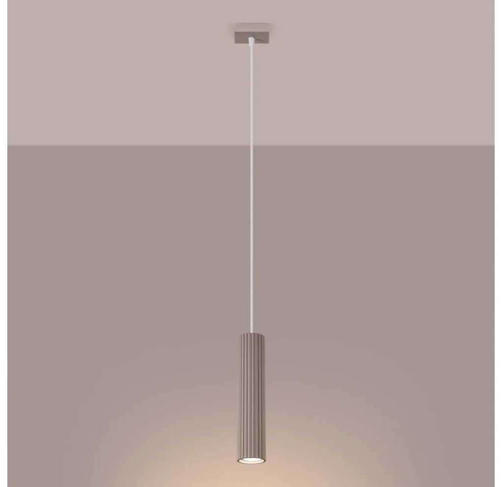 Brilagi - Lampadario a sospensione con filo CRESTO 1xGU10/10W/230V taupe