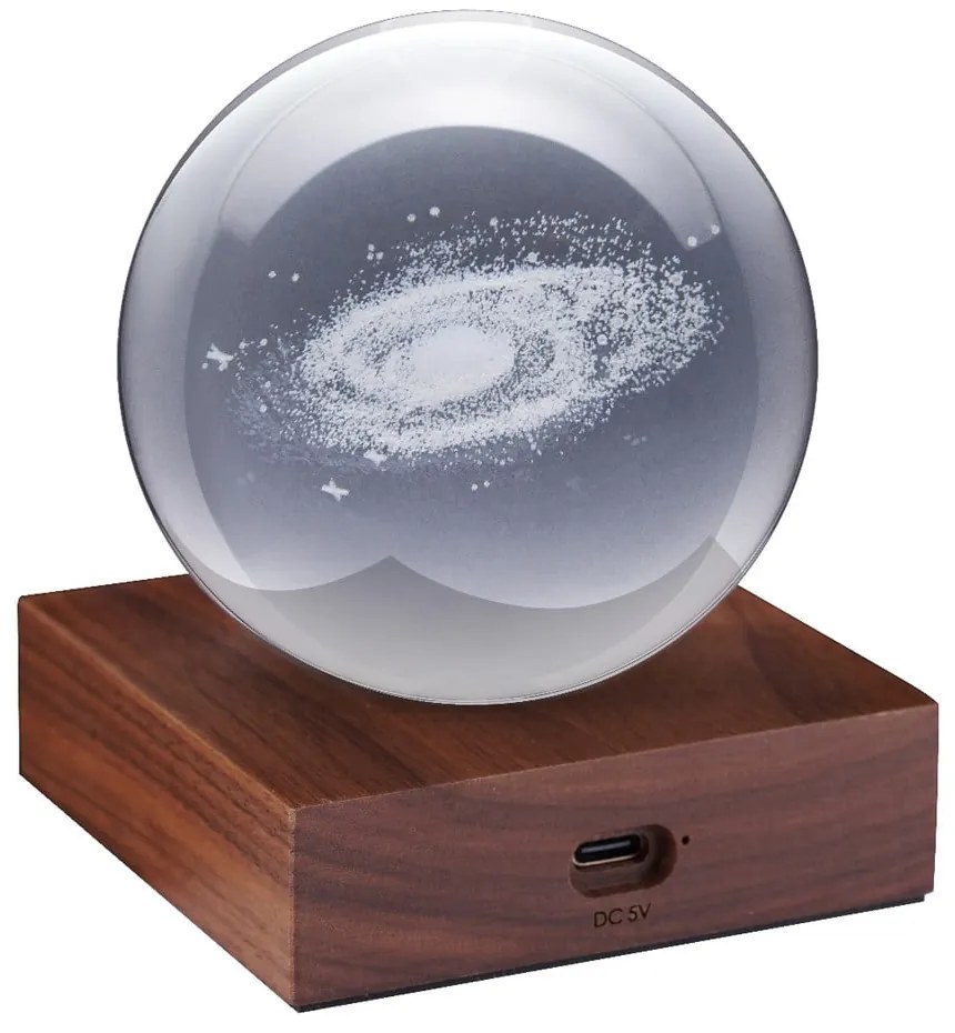 Decorazione luminosa marrone scuro con ricarica USB Amber – Gingko