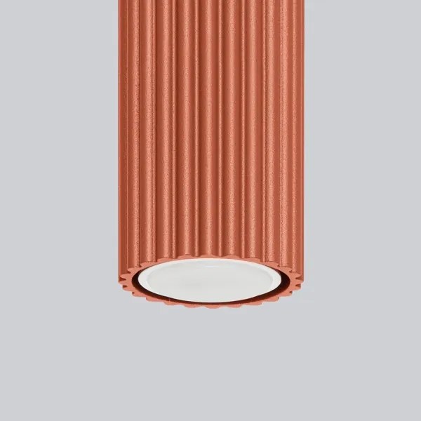 Sollux SL.1626 - Faretto KARBON 1xGU10/10W/230V 20 cm rosso