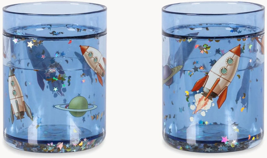 Set di 2 tazze per bambini Outer Space