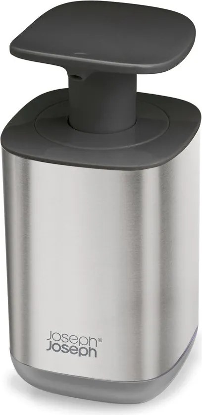 Dispenser per sapone color argento lucido in acciaio inox 250 ml Presto Steel – Joseph Joseph