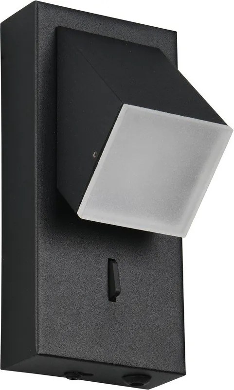 Applique nero opaco a LED Raglan - Trio