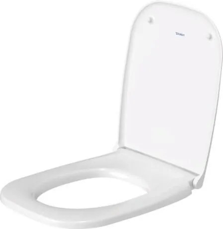 Sedile wc con chiusura rallentata e cerniere in plastica bianco D Code 006739 Duravit