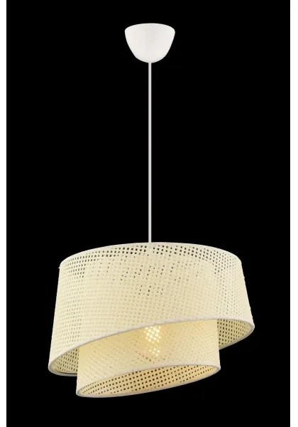 Lampadario a cavo BARETTE 1xE27/60W/230V crema