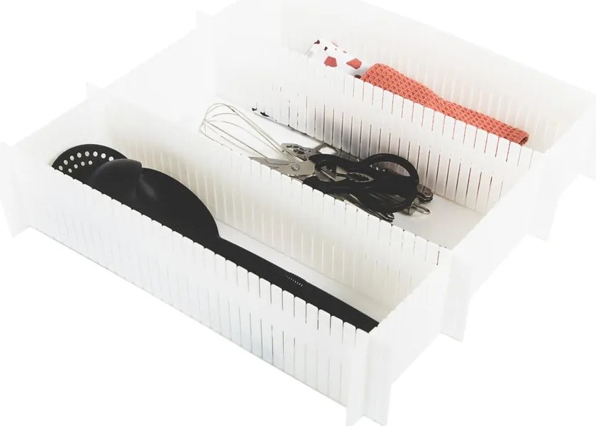 Set di divisori per cassetti in plastica 6 pz – Compactor
