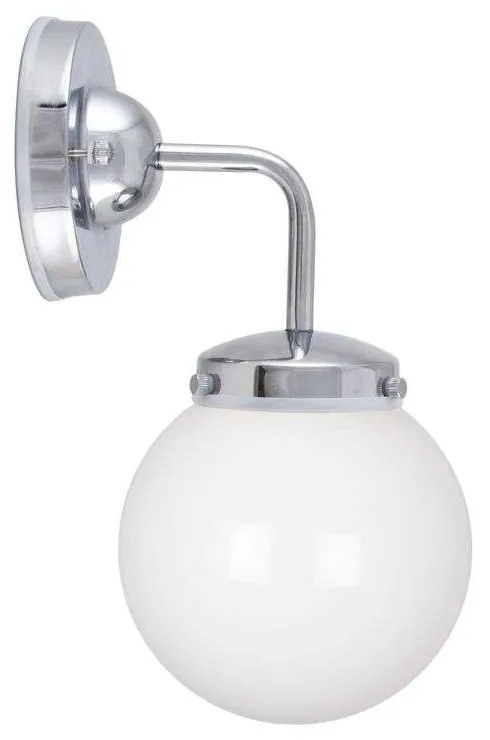 Globen Lighting - Alley Applique da Parete IP44 Chrome/White Globen Lighting