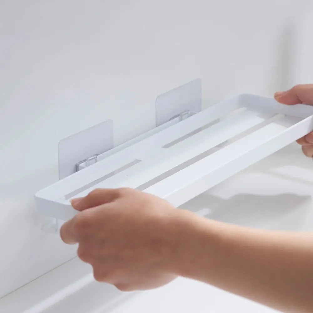 Mensola da bagno senza foratura bianco opaco in acciaio Film Hook – YAMAZAKI