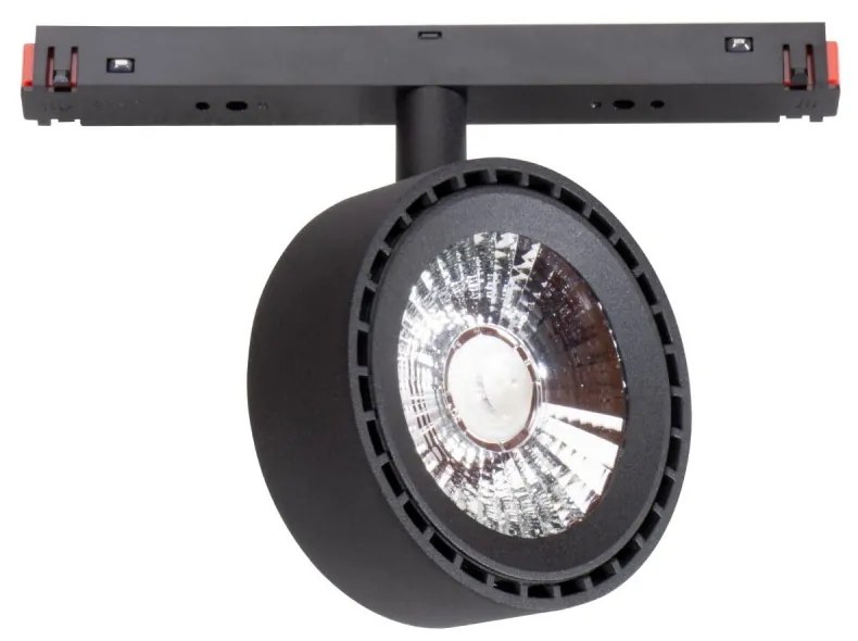 Faro LED 20W Tondo Magnetico, CCT, CRI92, Nero, 48V - BRIDGELUX LED Colore Bianco Variabile CCT